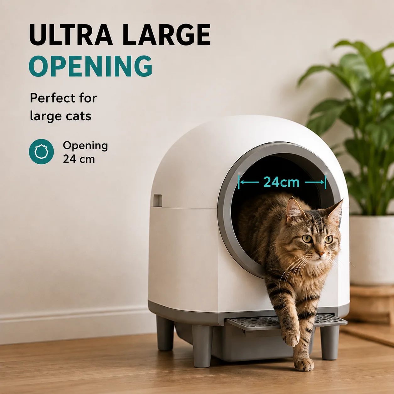 Ultra large opening 25cm