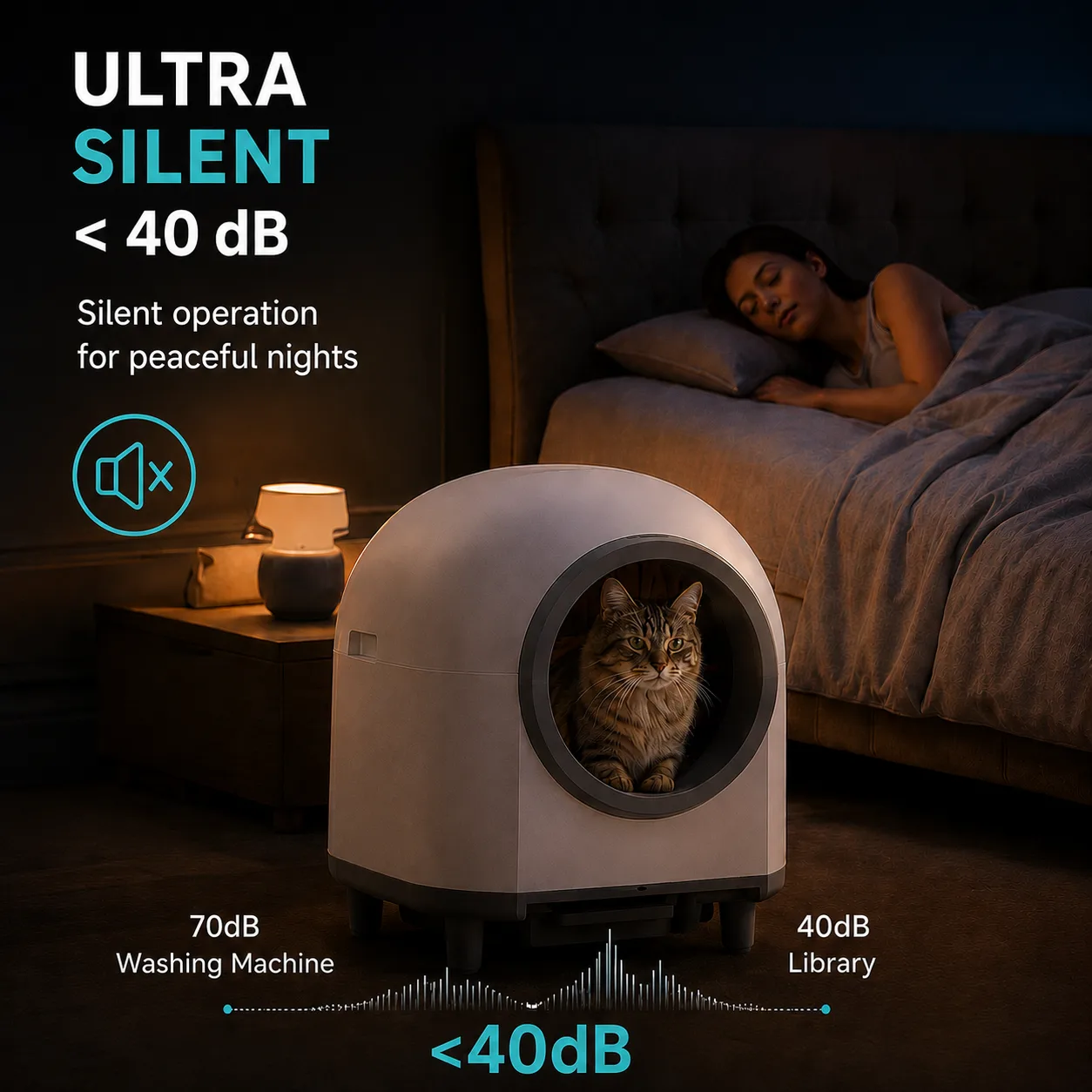 Ultra silent under 40 dB